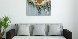 Bharat Lifestyle Tulip Fabric 3 Seater Sofa