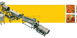 Fully Automatic Pellet Frying Line with Diesel Heat Exchanger