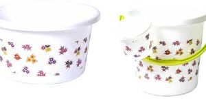 Printed Plastic Bath Set