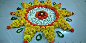 Rakhi Flower Rangoli