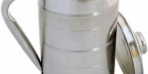 Steel & Copper Water Jug