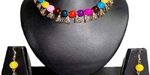 Ankur Trendy Gold Plated Beads Necklace Set for Women