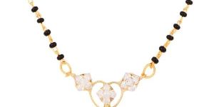 Rhodium Plated American Diamond Mangalsutra