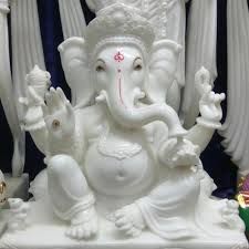 White Marble Ganesh Statue