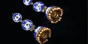Multi Layered Meenakari Jhumkas