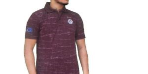 Mens Printed Polo T-Shirt
