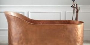 outside Lacquered Copper Bathtub