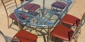 Stainless Steel Dining Table Set