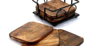 Wooden Square Tea Coaster