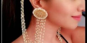 Kundan Earring with Chain