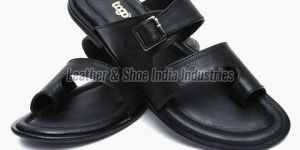 Synthetic Black Formal Slipper