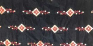 VELVET EMBROIDERED FABRIC