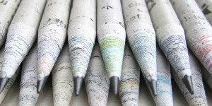 Newspaper Pencil