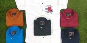 Twill Mens Casual Plain Shirt