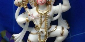White Marble Hanuman Statue