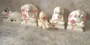 White Marble Shiv Parivar Statue