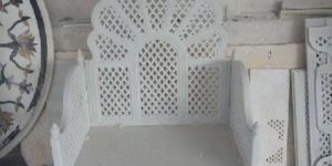 White Marble Singhasan
