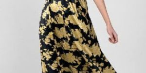 V Neck Floral Maxi Dress