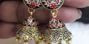 Meenakari Jhumkas