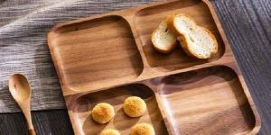 Square Wooden Tray