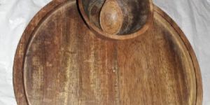 Wooden Tray with Bowl