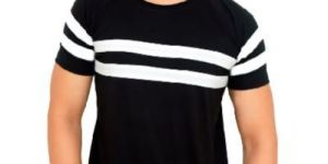Mens Cotton Striped T Shirt