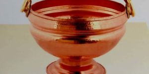 Copper Ghangal with Brass Handle