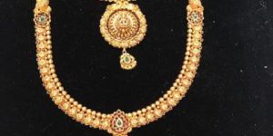 South Indian Traditional Gold Necklace Set
