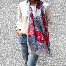Hand Printed Silk Scarves