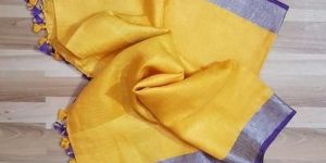 Plain Linen Dupatta