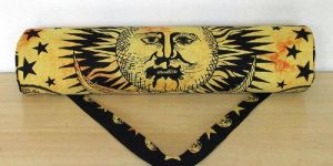 Indian Cotton Burning Sun Printed Yoga Mat Bag