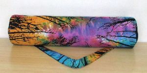 Indian Cotton Forest Tree Printed Yoga Mat Bag