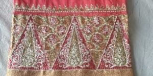 Embroidered Raw Silk Saree