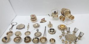 Brass Miniature Toy Set (50 Pcs )