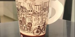 Printed Paper Cup with Handle