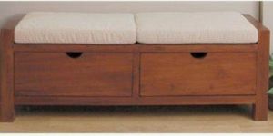 Wooden Shoe Storage Bench