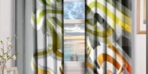 Satin Printed Curtain