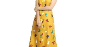 Sleeveless Printed Kurti