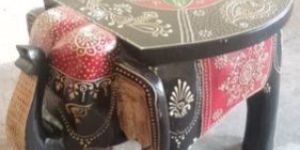 Wooden Elephant Stool