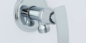 Solid-604 Angle Cock with Wall Flange