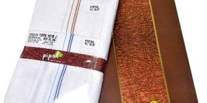 16x16 inch white base coloured satin cotton handkerchief.