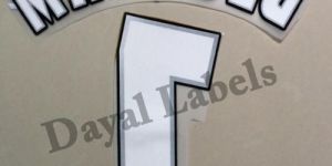 Standard White Flock Transfer Stickers