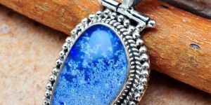 Silver Fire Opal Pendant