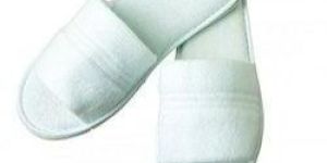White Bathroom Slippers