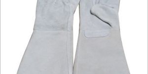 White Leather Welding Gloves