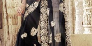 Silk Printed Black Classy Sarees
