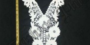 Flower Pattern Cotton Work Neck Patches