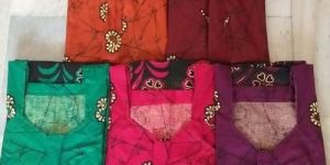 Ladies Printed Cotton Gown