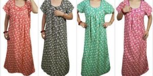 Ladies Trendy Cotton Gown