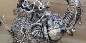 Handicraft War Elephant Miniature Statue